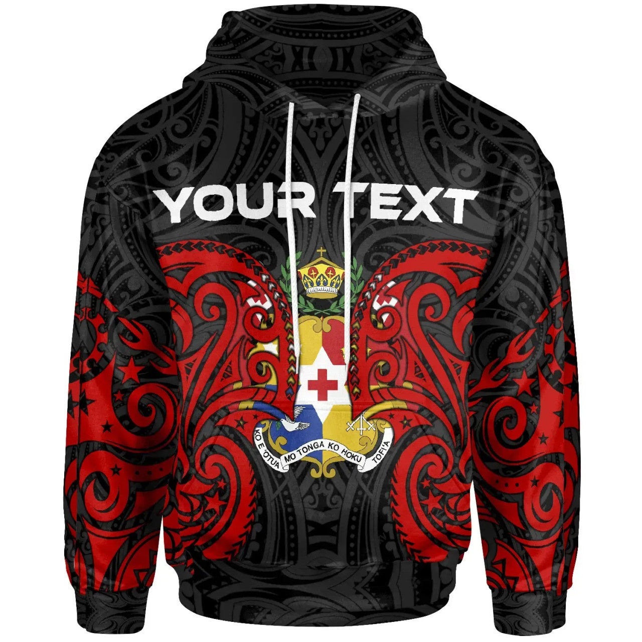 Personalised - Tonga Polyneisan Tongan Spirit Hoodie Unisex