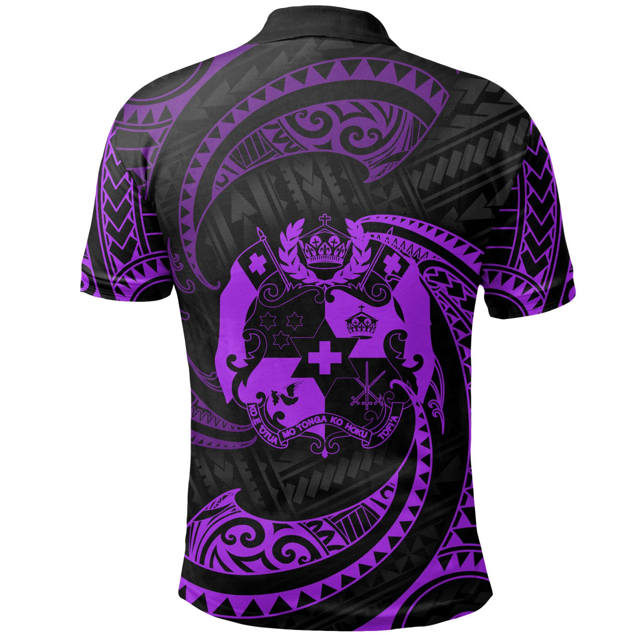 Tonga Polynesian Custom Personalised Polo Shirt - Tribal Wave - AL01