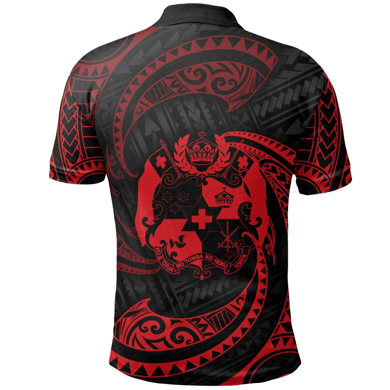 Tonga Polynesian Custom Personalised Polo Shirt - Tribal Wave - AL01