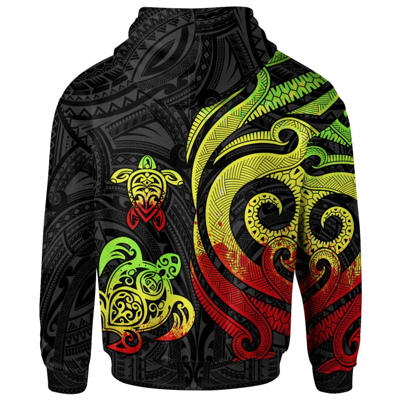 Tonga Polynesian Reggae Tentacle Turtle Hoodie Unisex