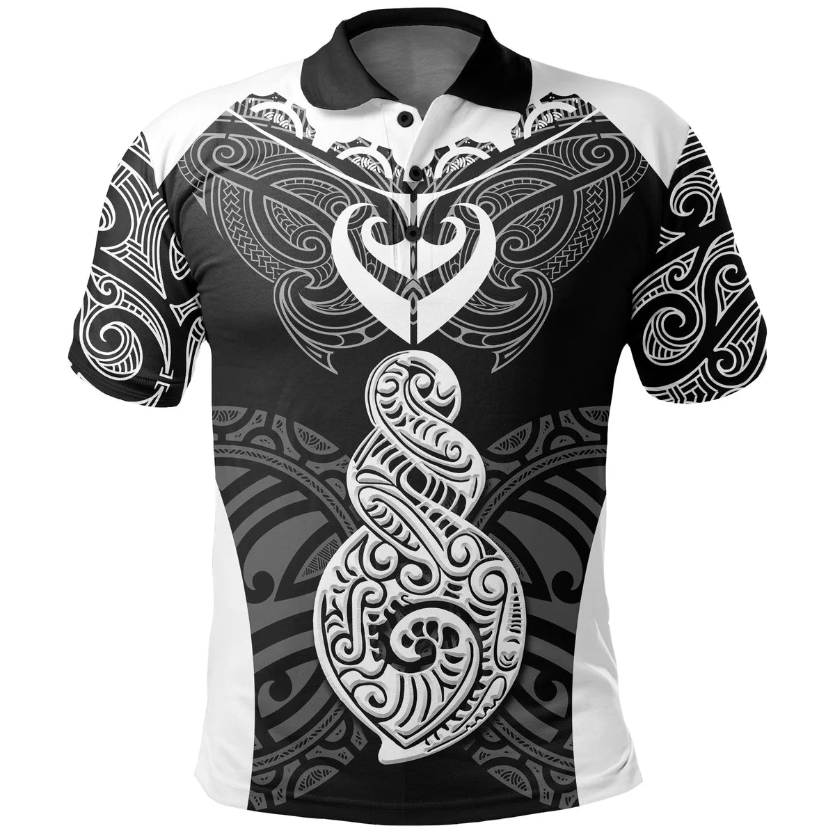 New Zealand Maori Twist Tattoo Polo Shirt Unisex