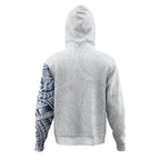 Polynesian Tattoo Hoodie With White Style For Men/Women