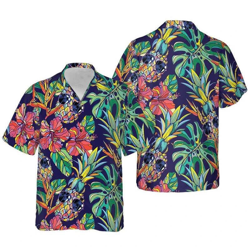 Vivid Tropical Fusion Hawaiian Shirt For Men/Women