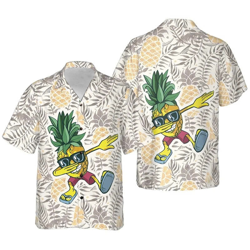 Dancing Pineapple Vibes Hawaiian Shirt For Men/Women