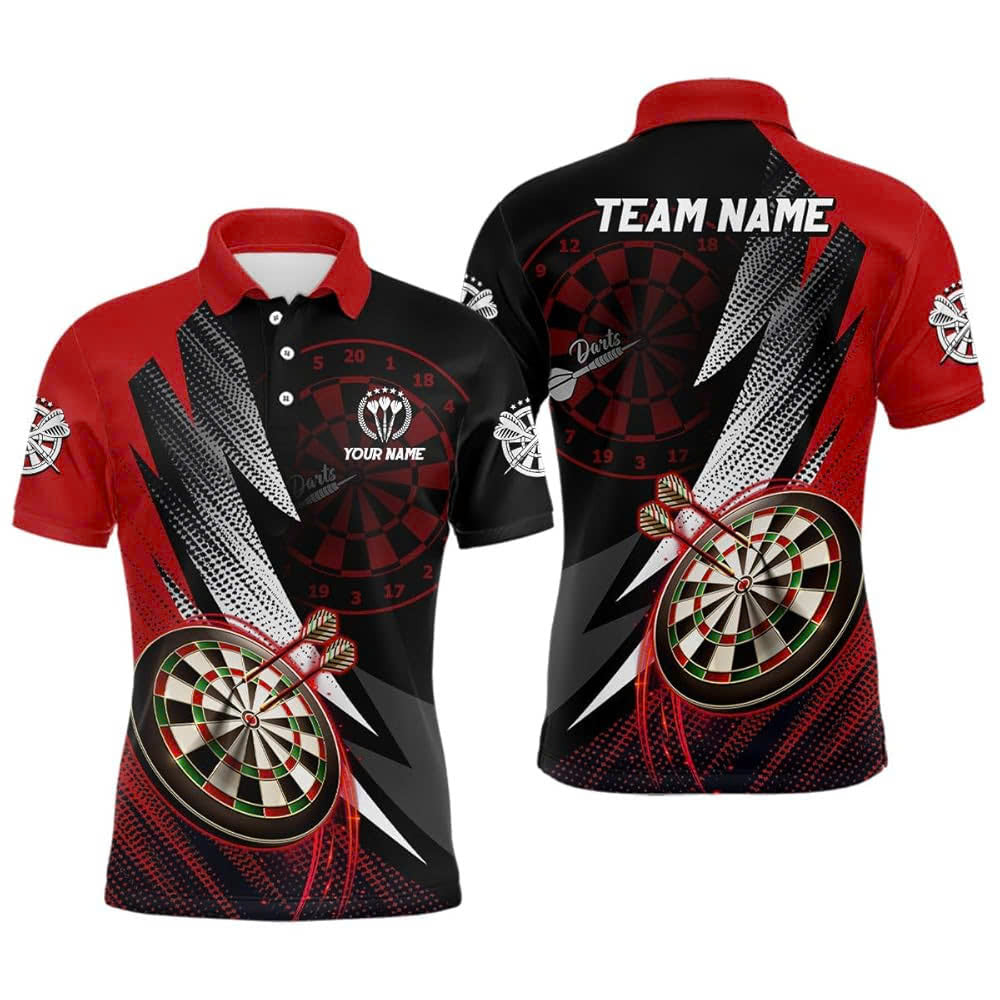 Personalised - Cool Dart Red And Black For Men/Women
