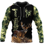 Hunting Deer Reaper Bow Hunter Camo Hoodie Unisex