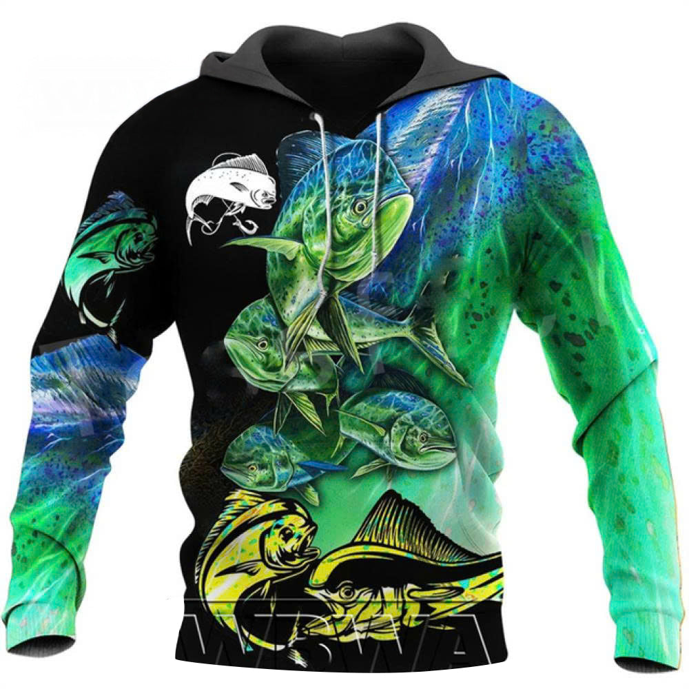 Mahi Mahi Fishing Hoodie Unisex