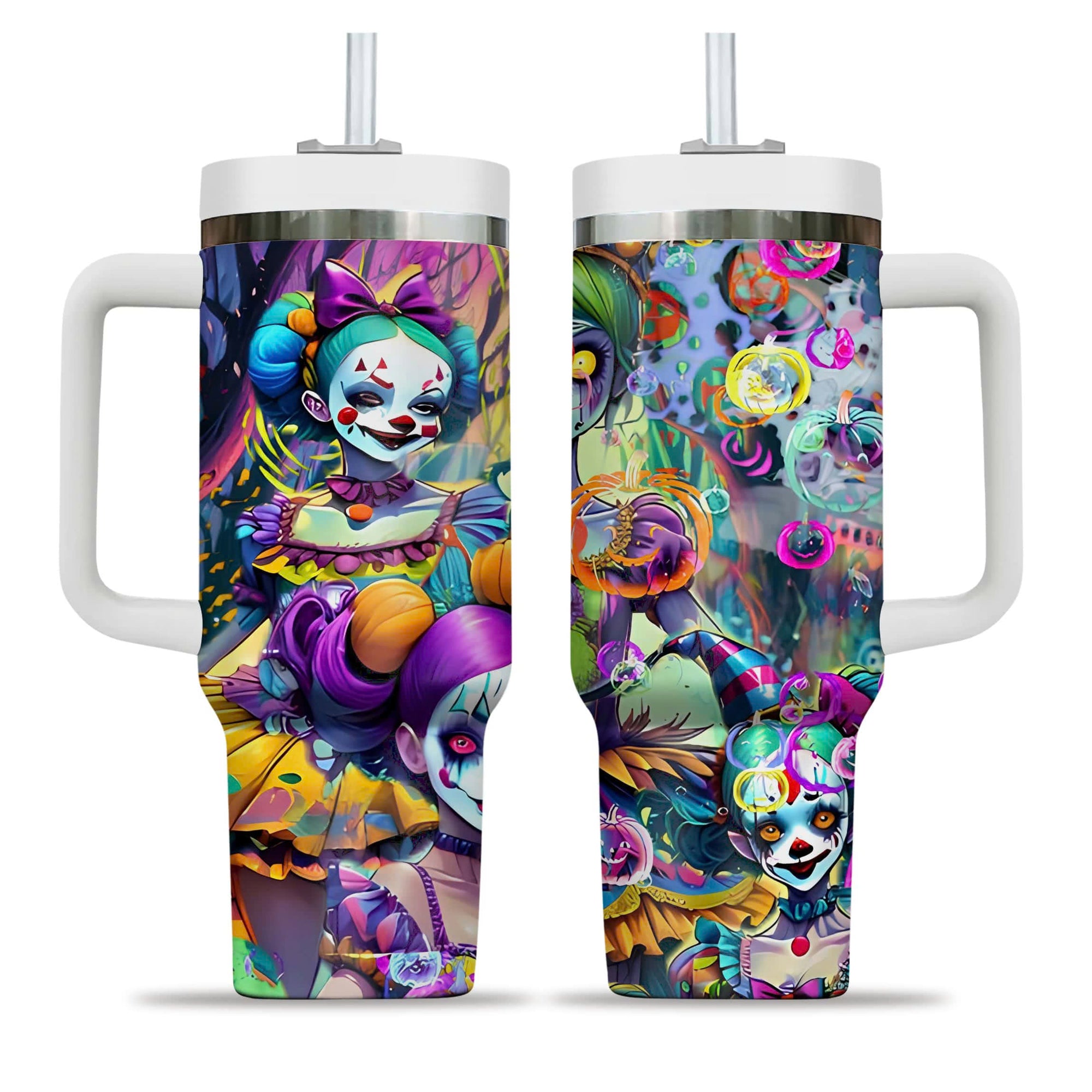 Doll Soul Design Halloween Vibes Handle With Tumbler – Size 40oz - TH02