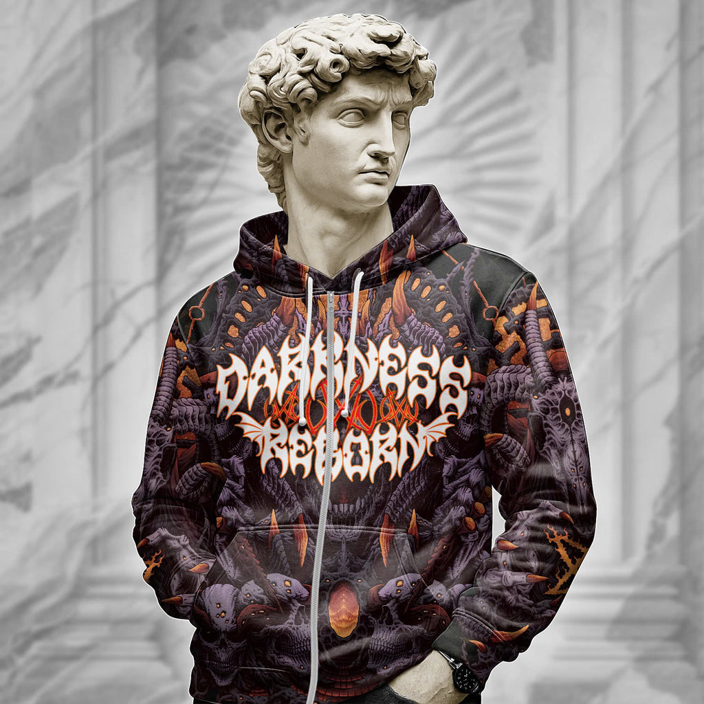 Personalised Darkness Reborn Design Halloween Vibes Hoodie - TH02