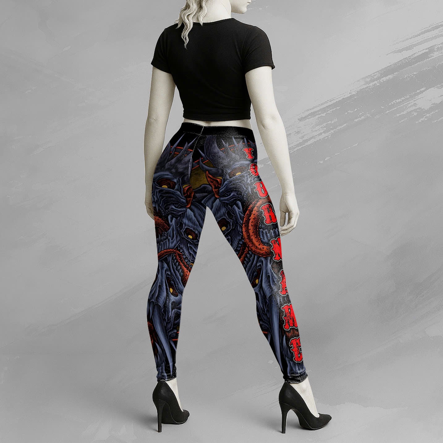 Personalised Monster Origin Design Halloween Vibes Legging - TH02